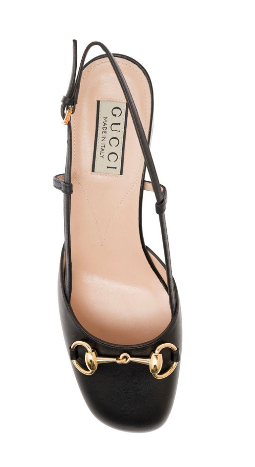 Gucci horsebit slingbacks