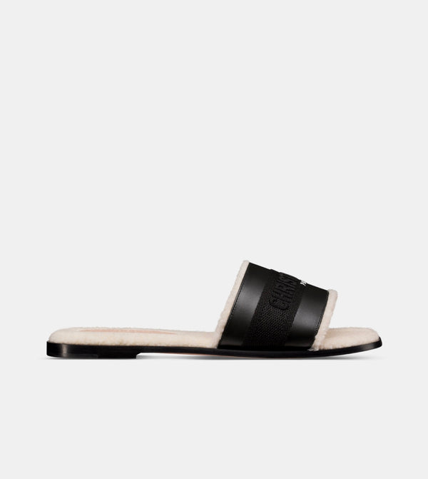 Dior Dway Wool Slide Sandals