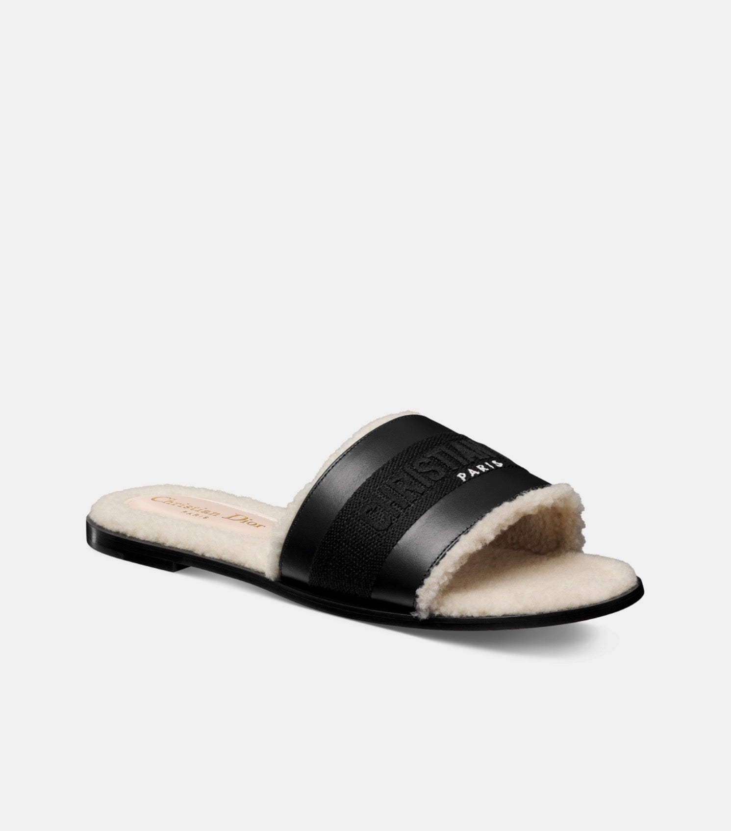 Dior Dway Wool Slide Sandals