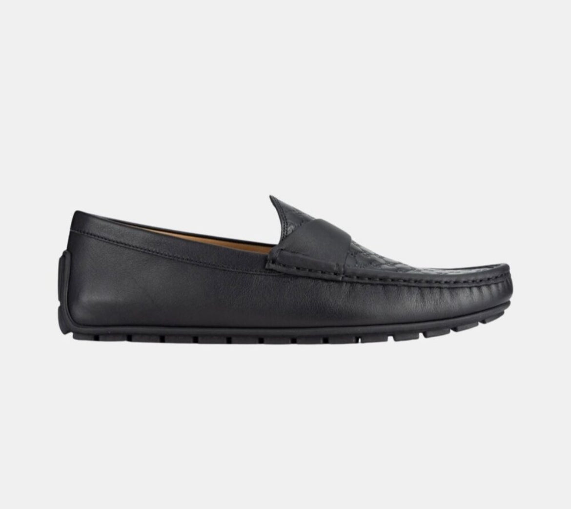 Gucci Micro GG Leather Men Loafers