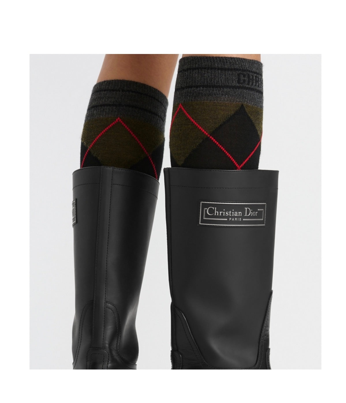 Dior D-Scots Rubber Boots