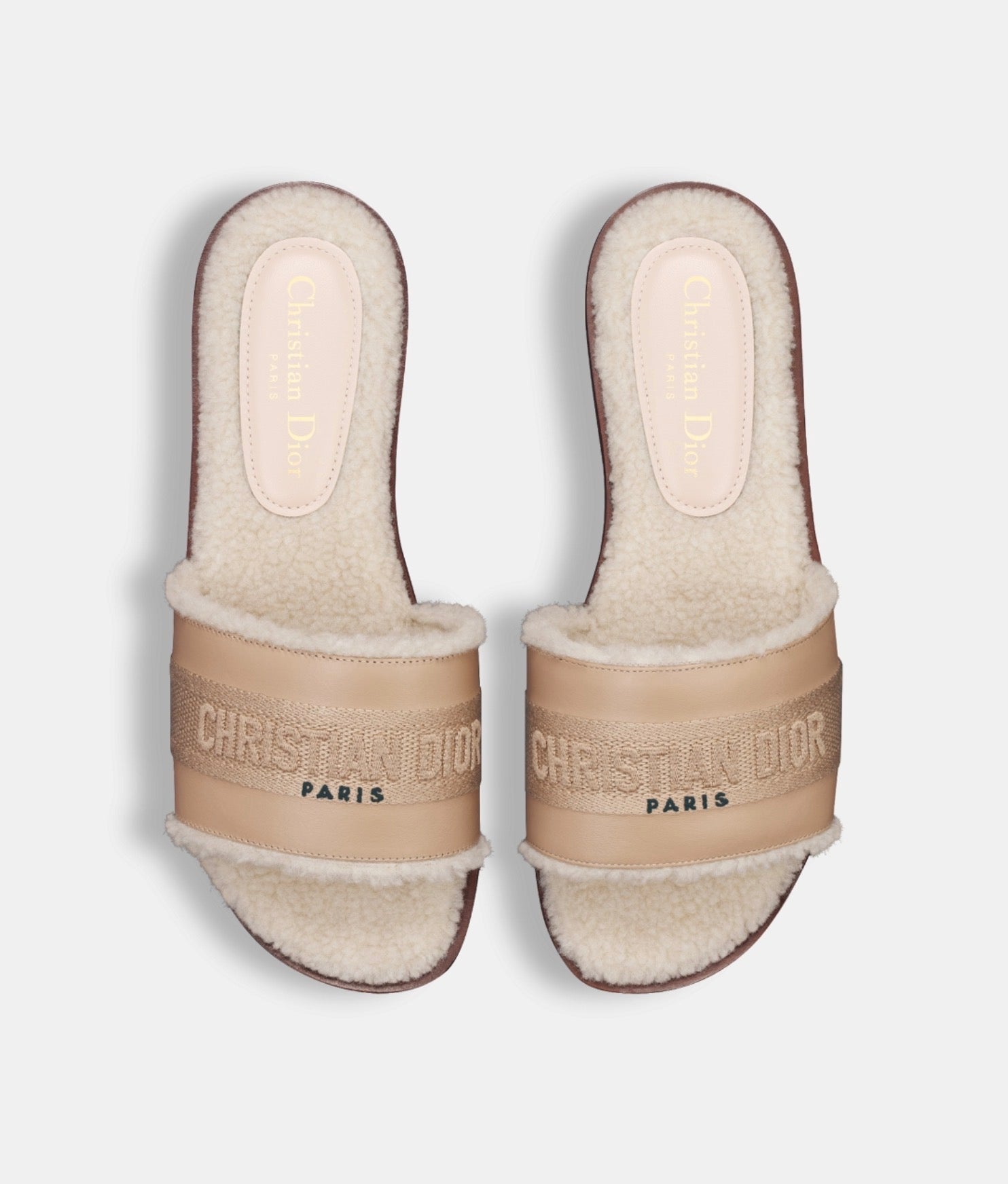 Dior Dway Wool Slide Sandals