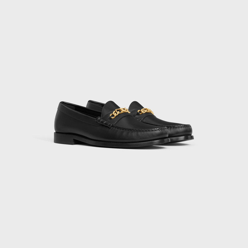 Celine Luco Triomphe Chain Loafers