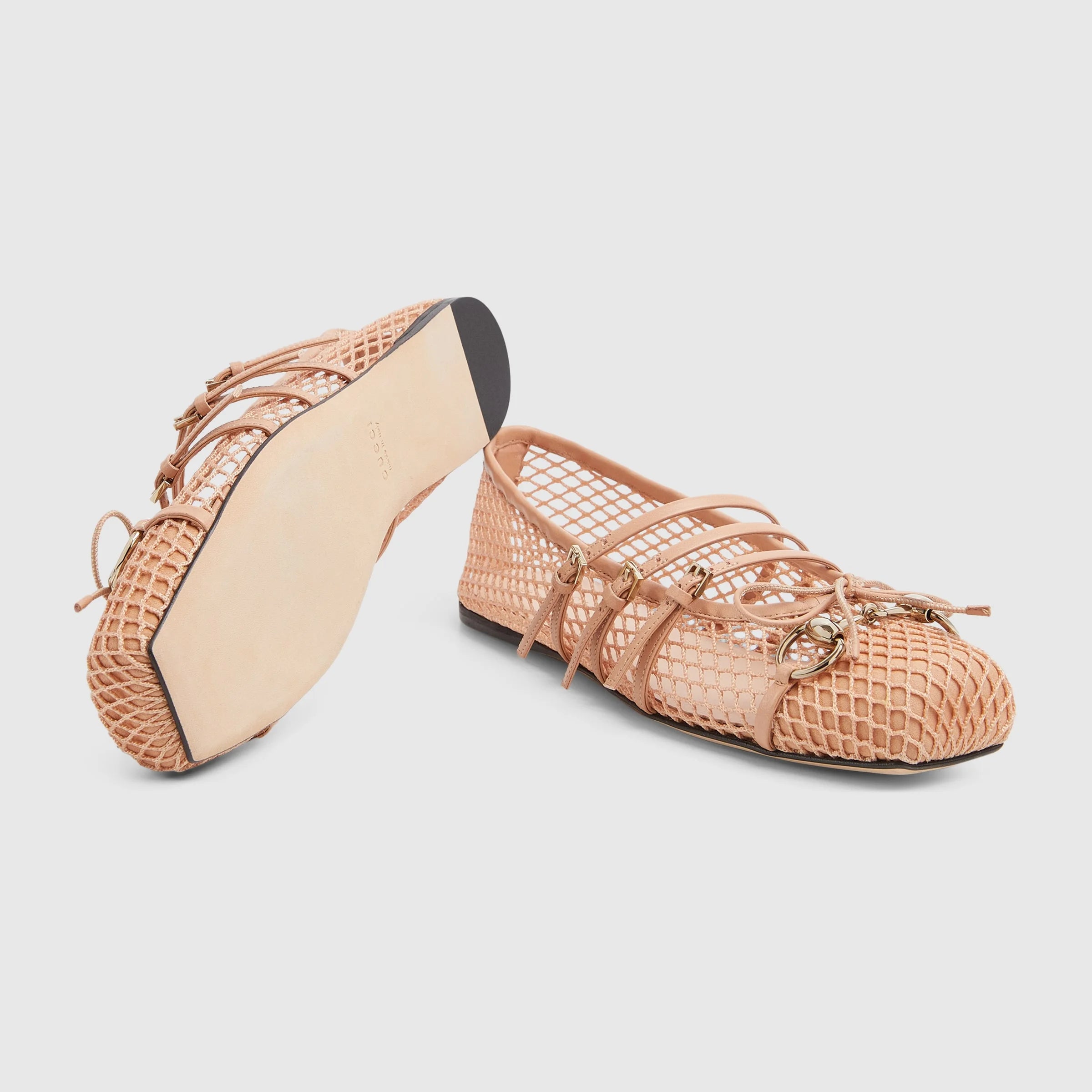 Gucci Horsebit Bow Ballet Flats
