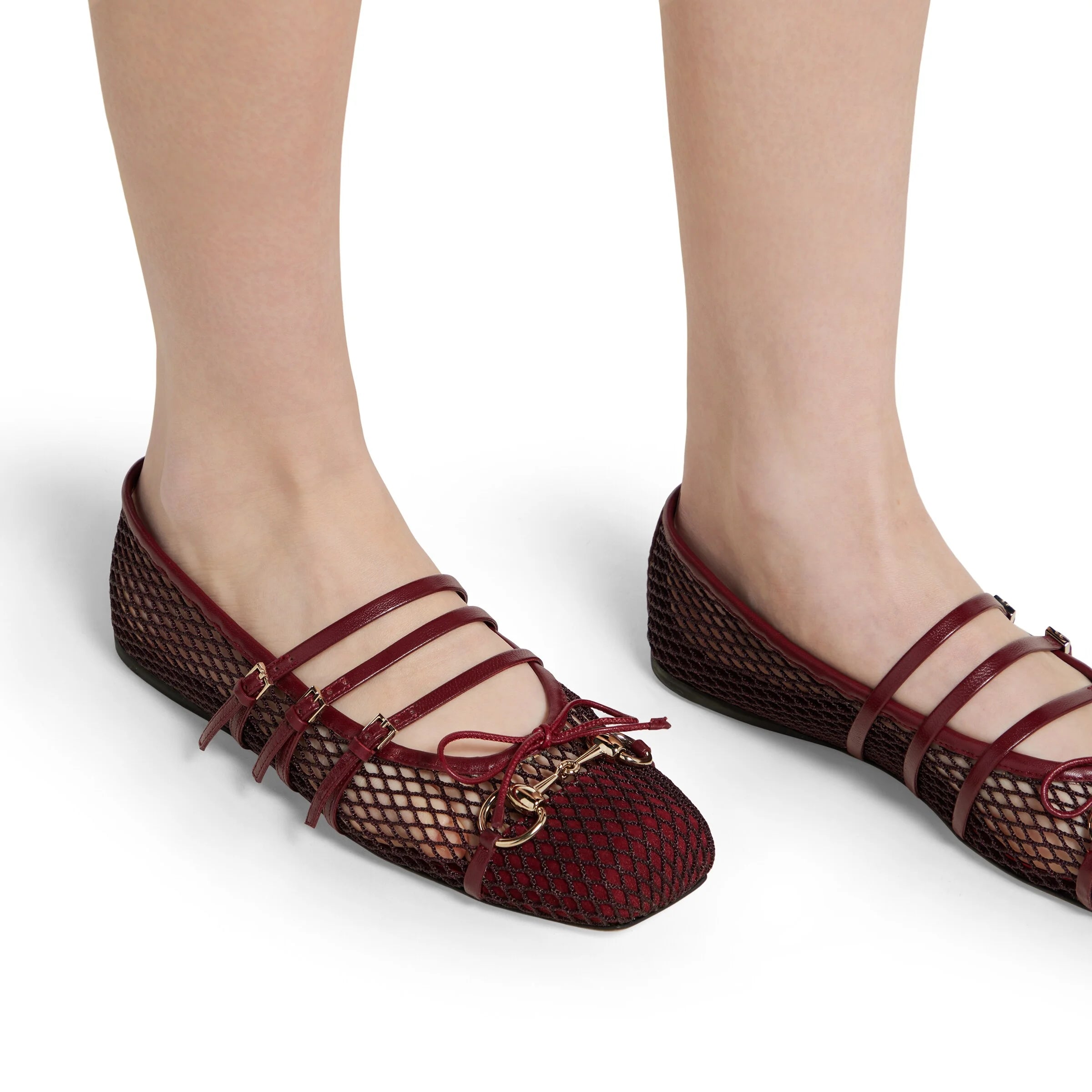 Gucci Horsebit Bow Ballet Flats