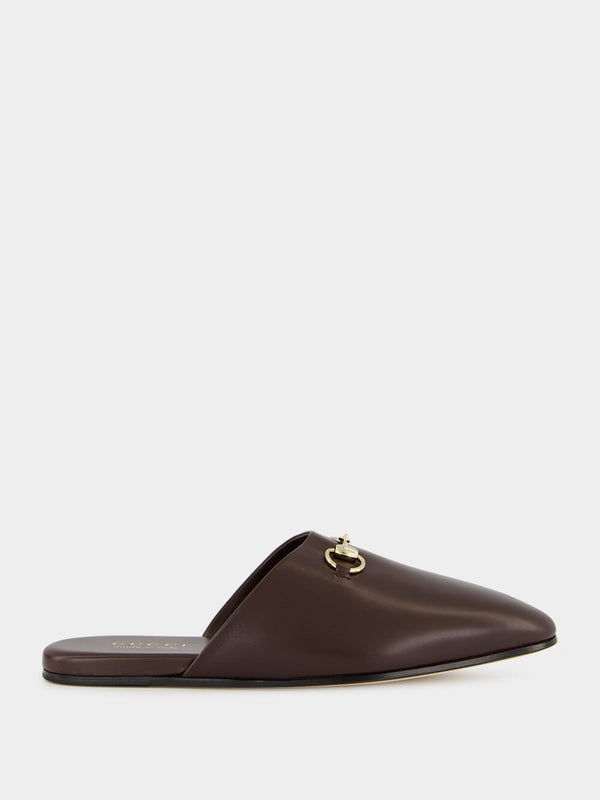 Gucci Horsebit Leather Mules