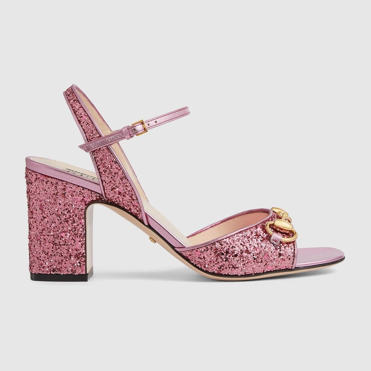Gucci Horsebit Crystal Leather Sandals