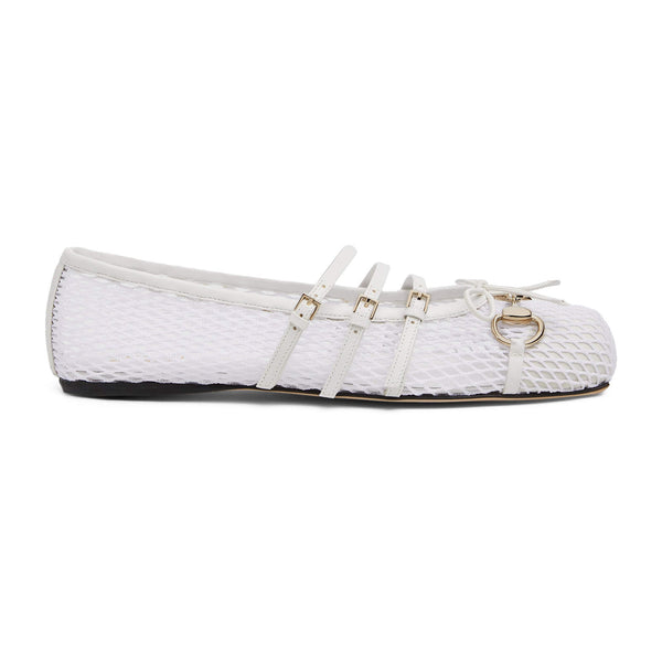Gucci Horsebit Bow Ballet Flats