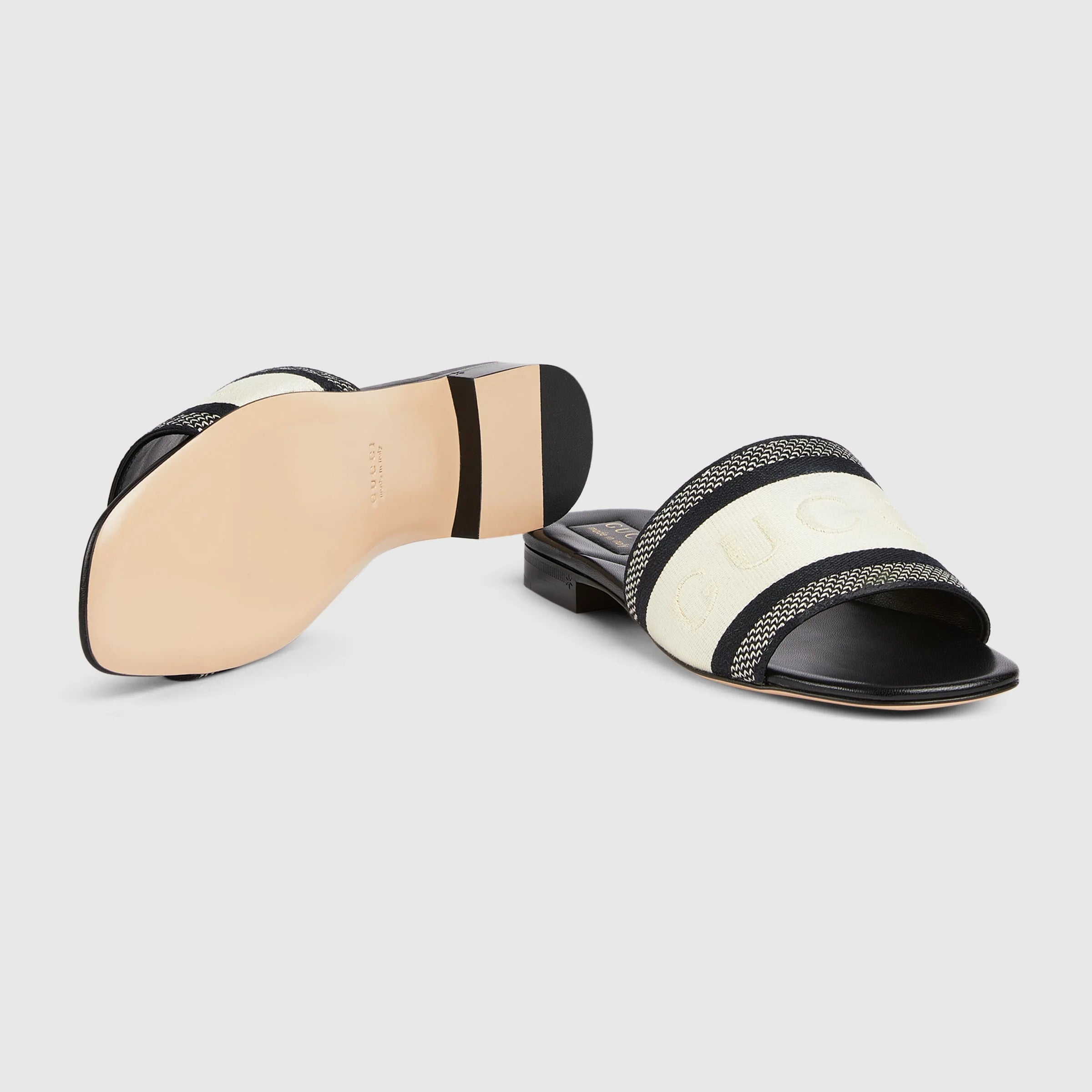 Gucci Web Jane Slide Sandals