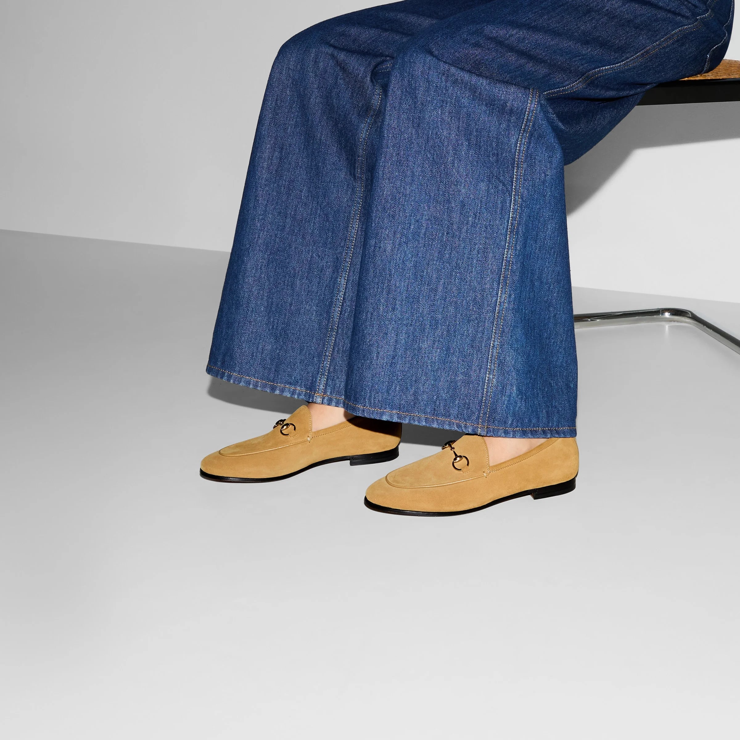 Gucci Horsebit Suede Loafers