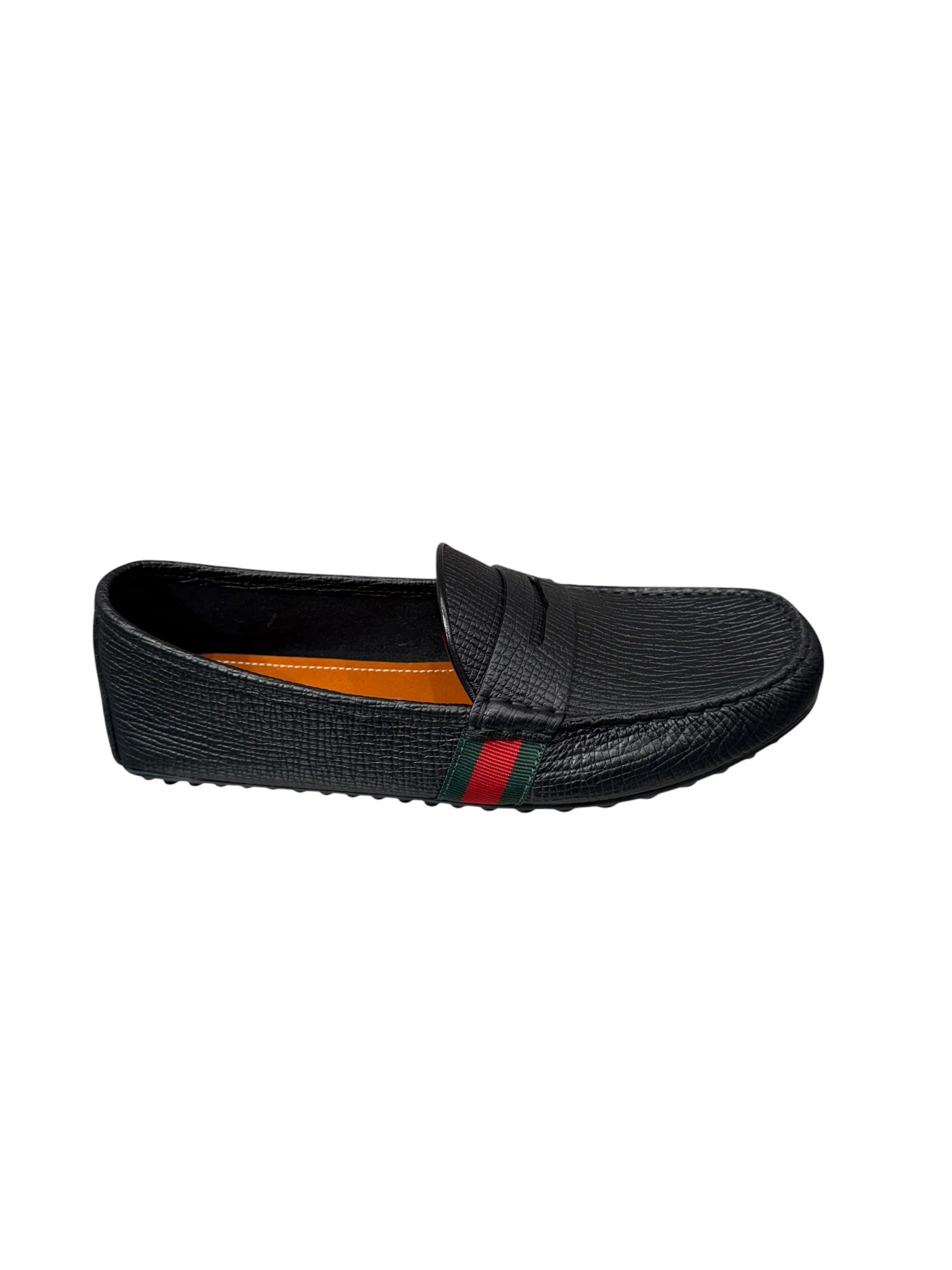Gucci Web Leather Loafers