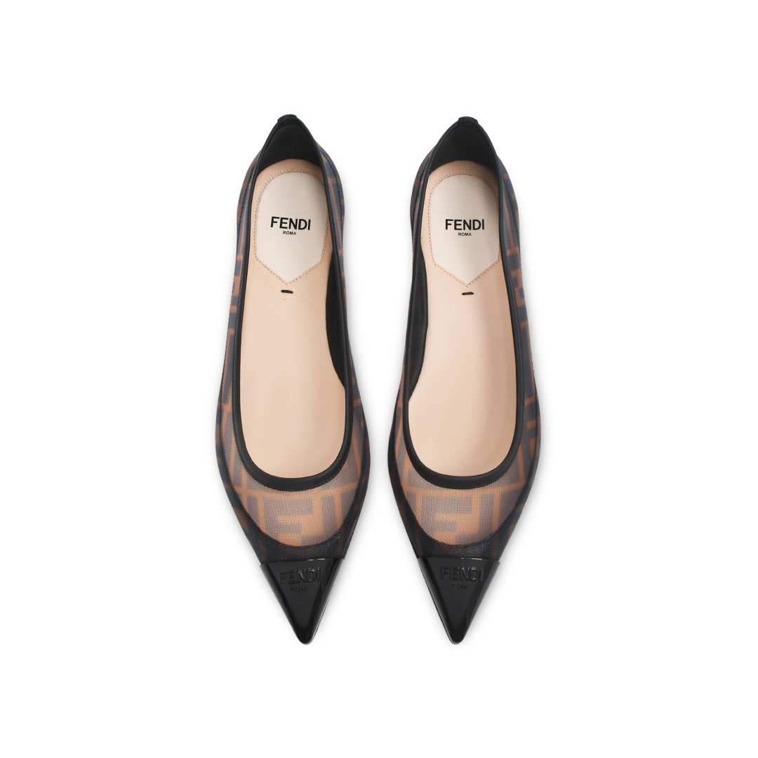 Fendi Colibri FF Ballet Flats
