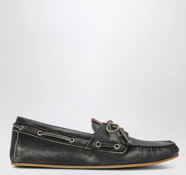 Gucci Wash Effect Boat Shoe (120)