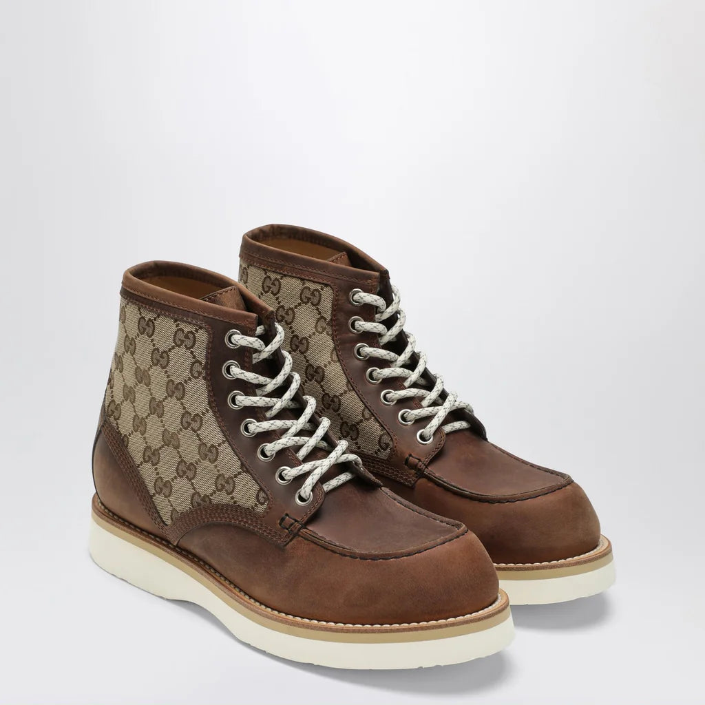 Gucci GG Laced Ankle Boots (120)