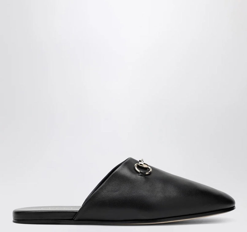 Gucci Horsebit Leather Mules (120)