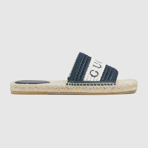 Gucci Web Logo Slide Sandals
