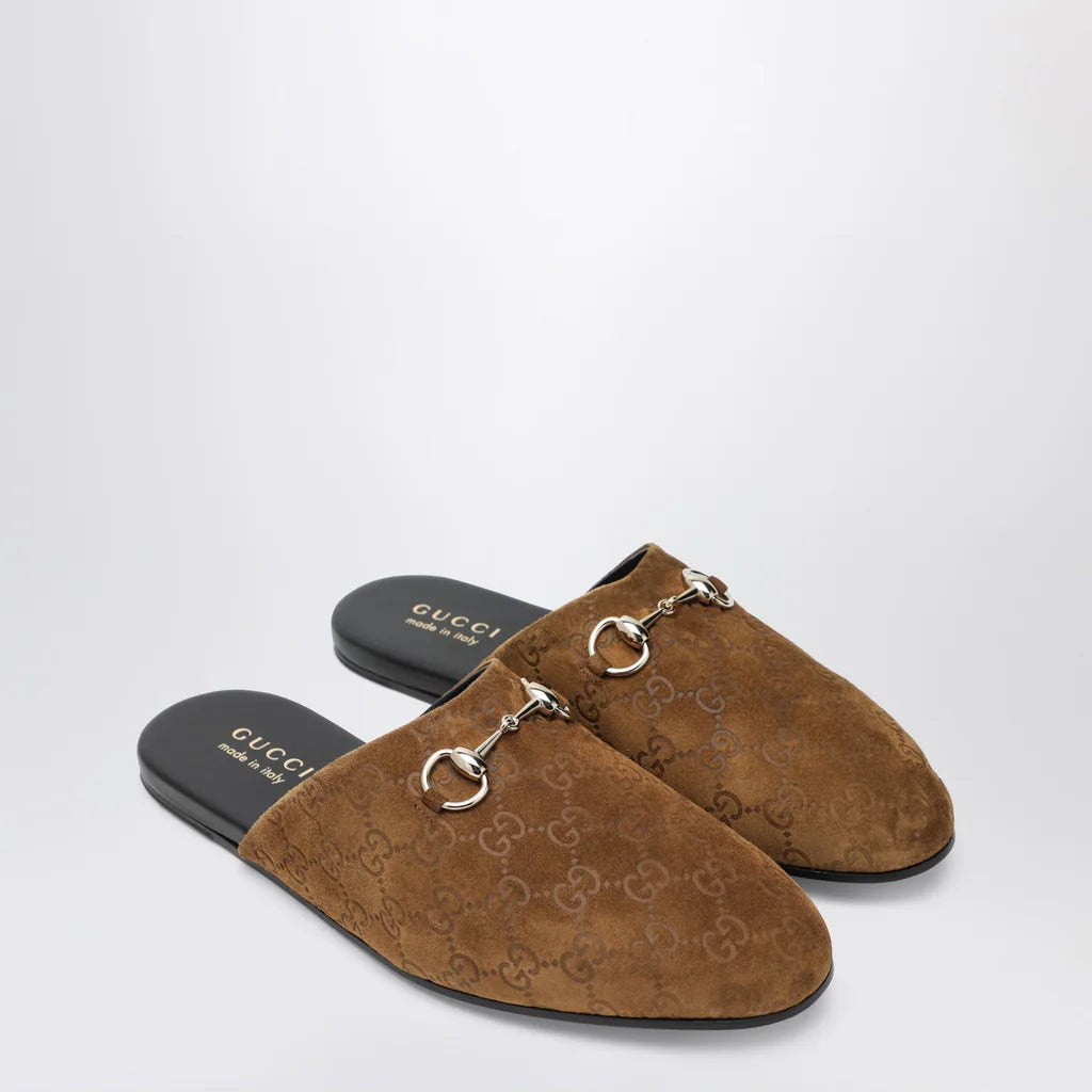 Gucci Horsebit Suede Mules (120)