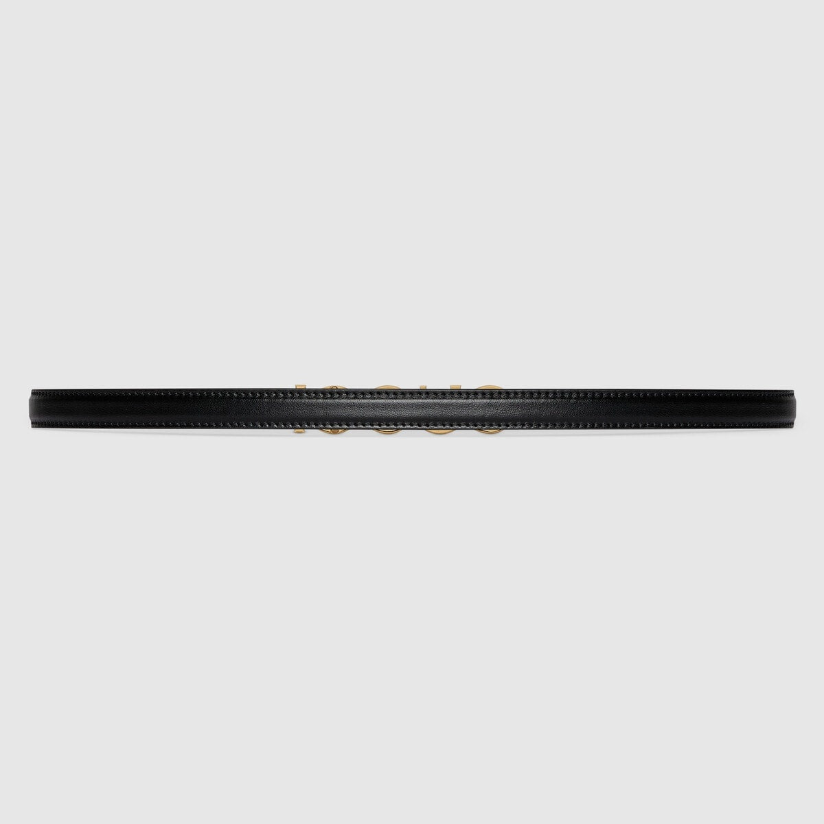 Gucci Logo Buckle Thin Belt