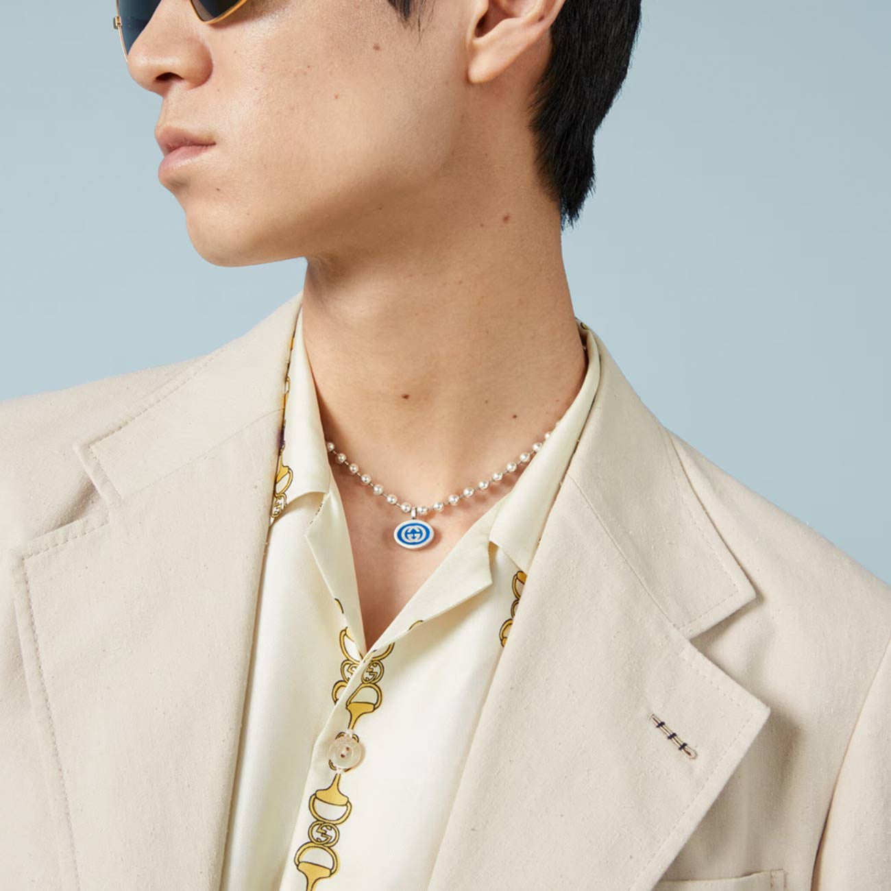 Gucci Interlocking G Boule Chain Unisex Necklace