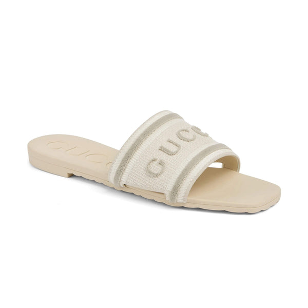 Gucci logo Striped Slide Sandals