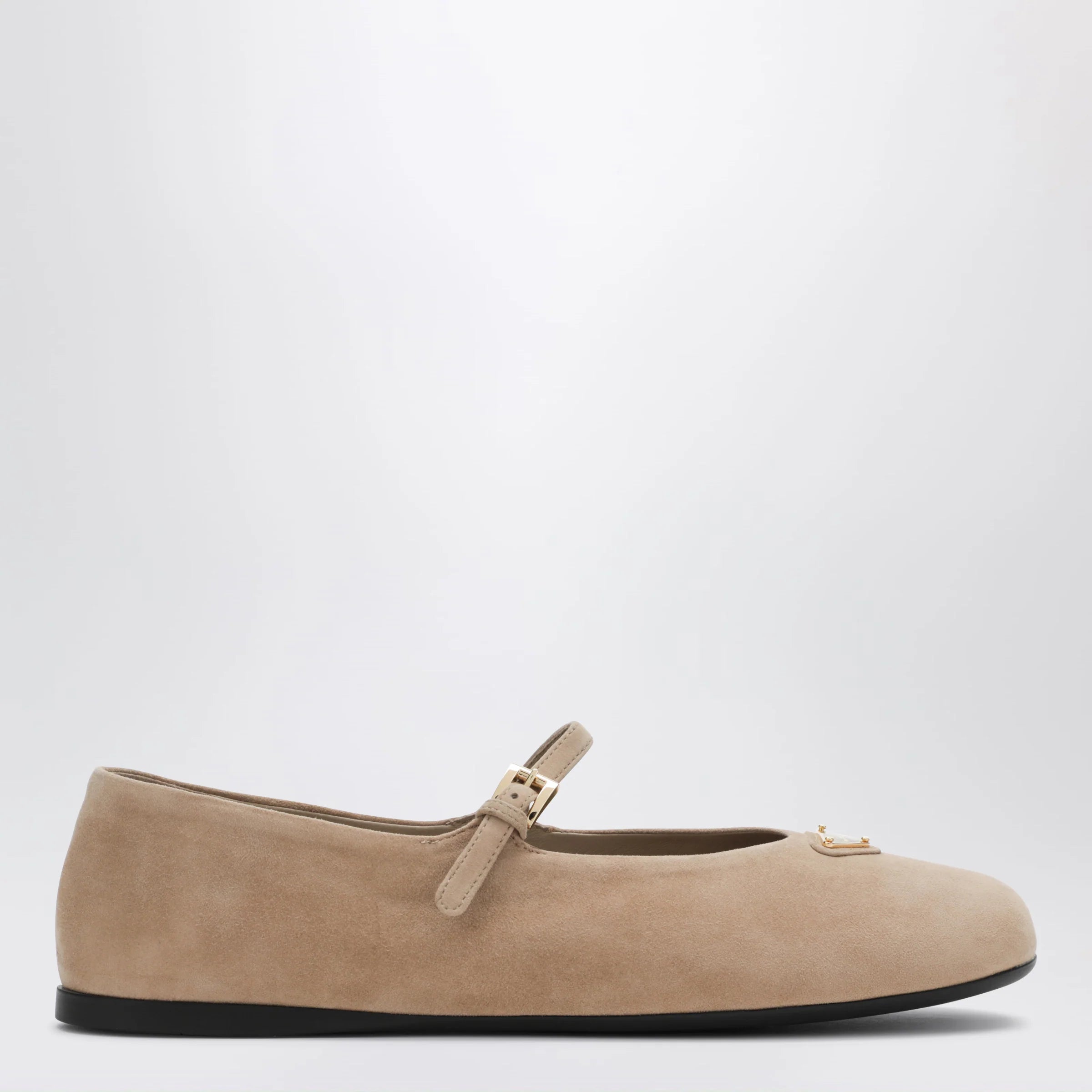 Prada Logo Ballet Flat (120)