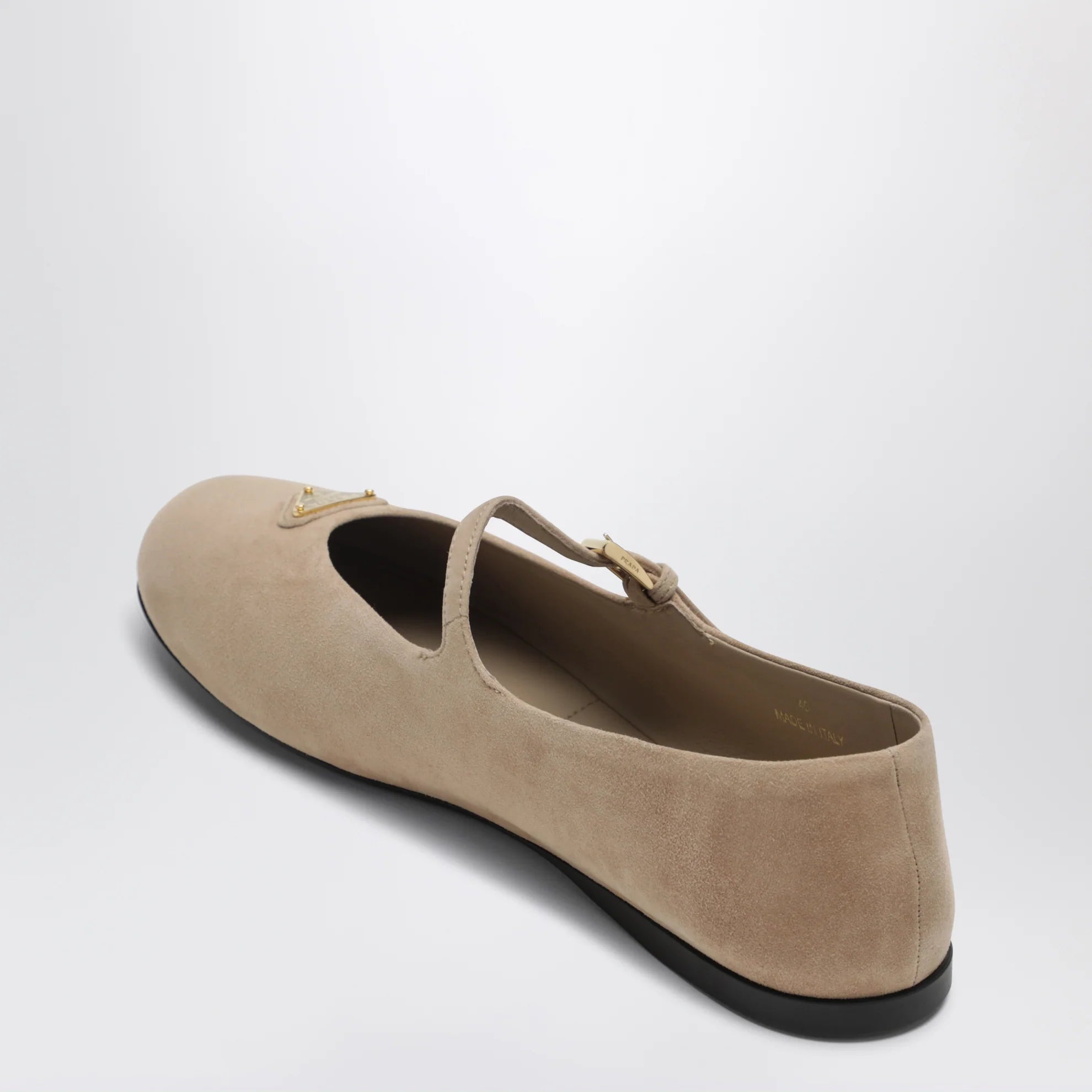 Prada Logo Ballet Flat (120)