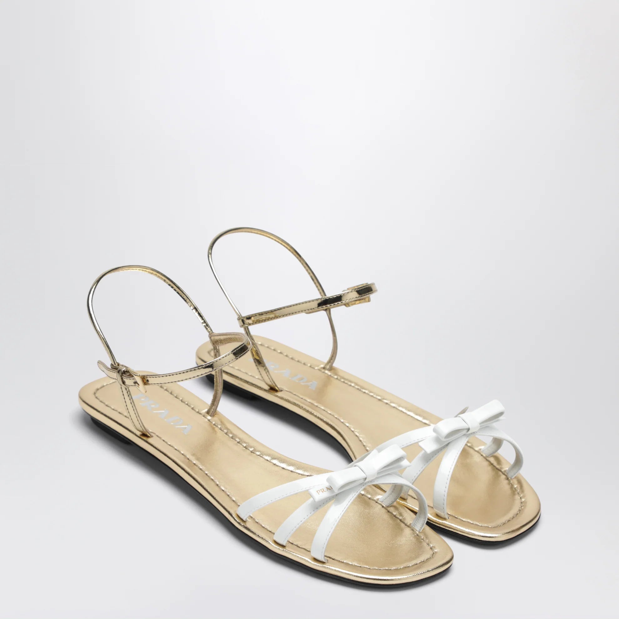 Prada Flat Leather Sandal (120)