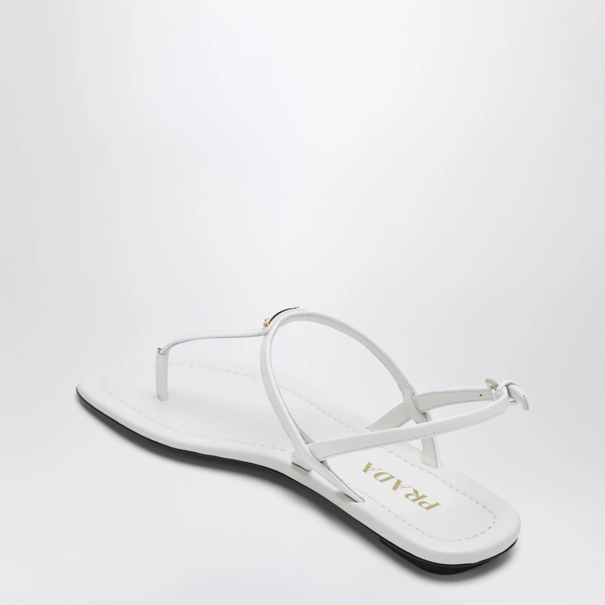 Prada Triangle Logo Thong Sandal (120)