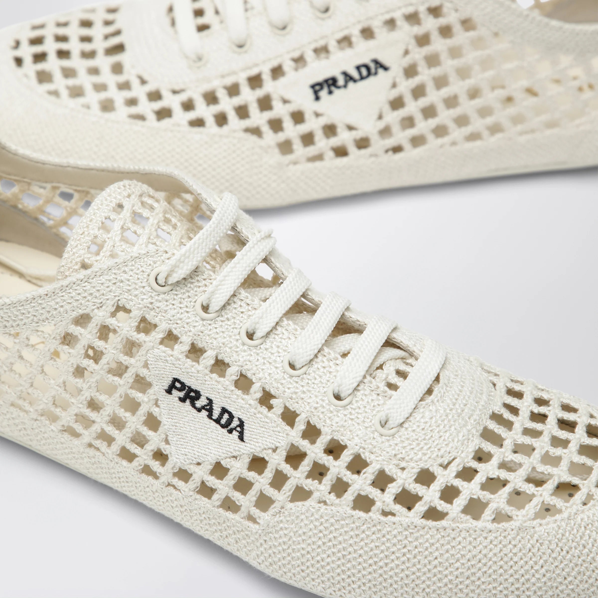Prada Crochet Upper Sneakers (120)
