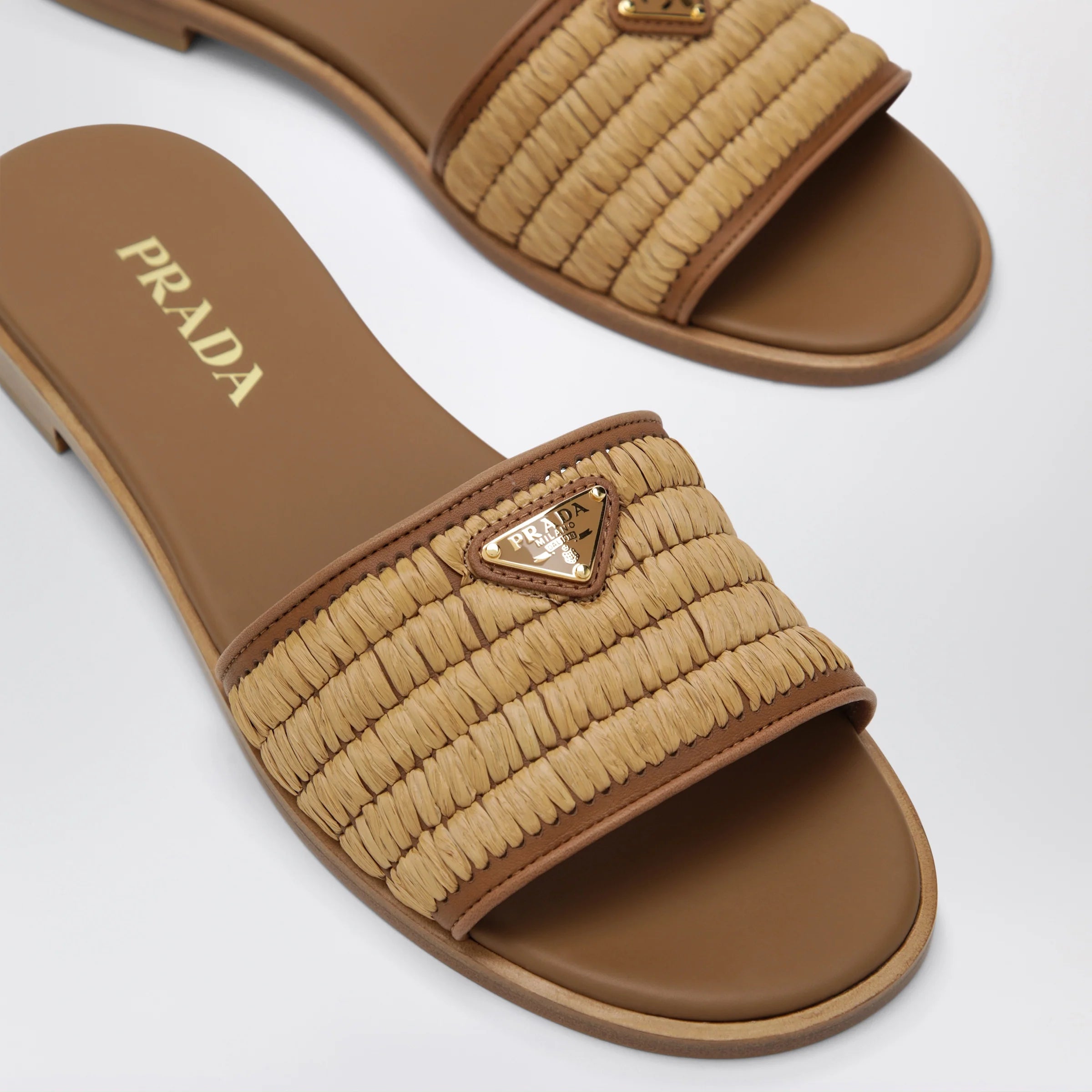 Prada Crochet Slide Sandal (120)