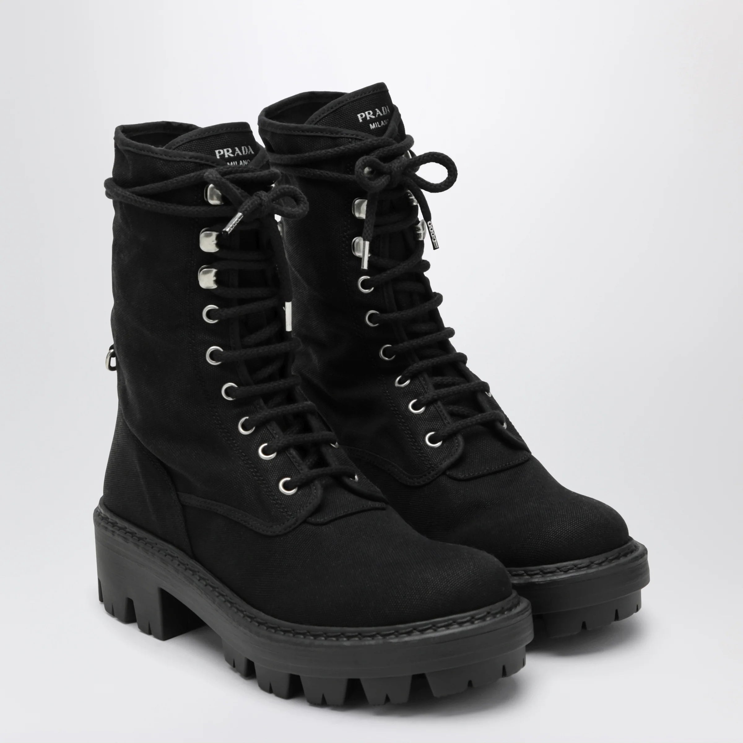 Prada Lace-up Ankle Boot (120)
