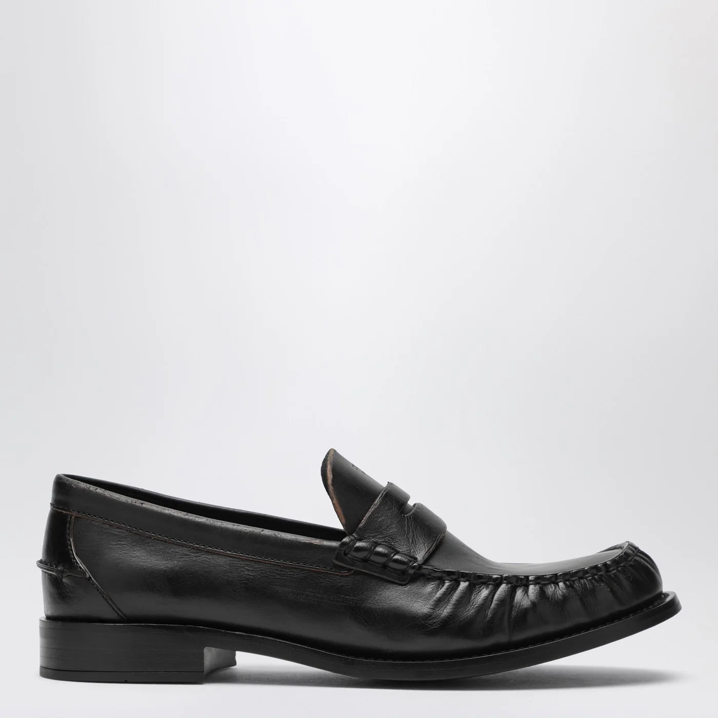 Prada Brushed Leather Loafers (120)