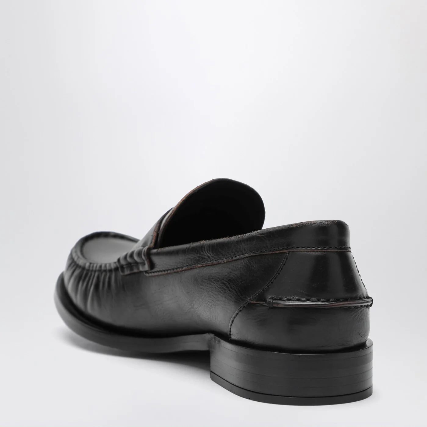 Prada Brushed Leather Loafers (120)