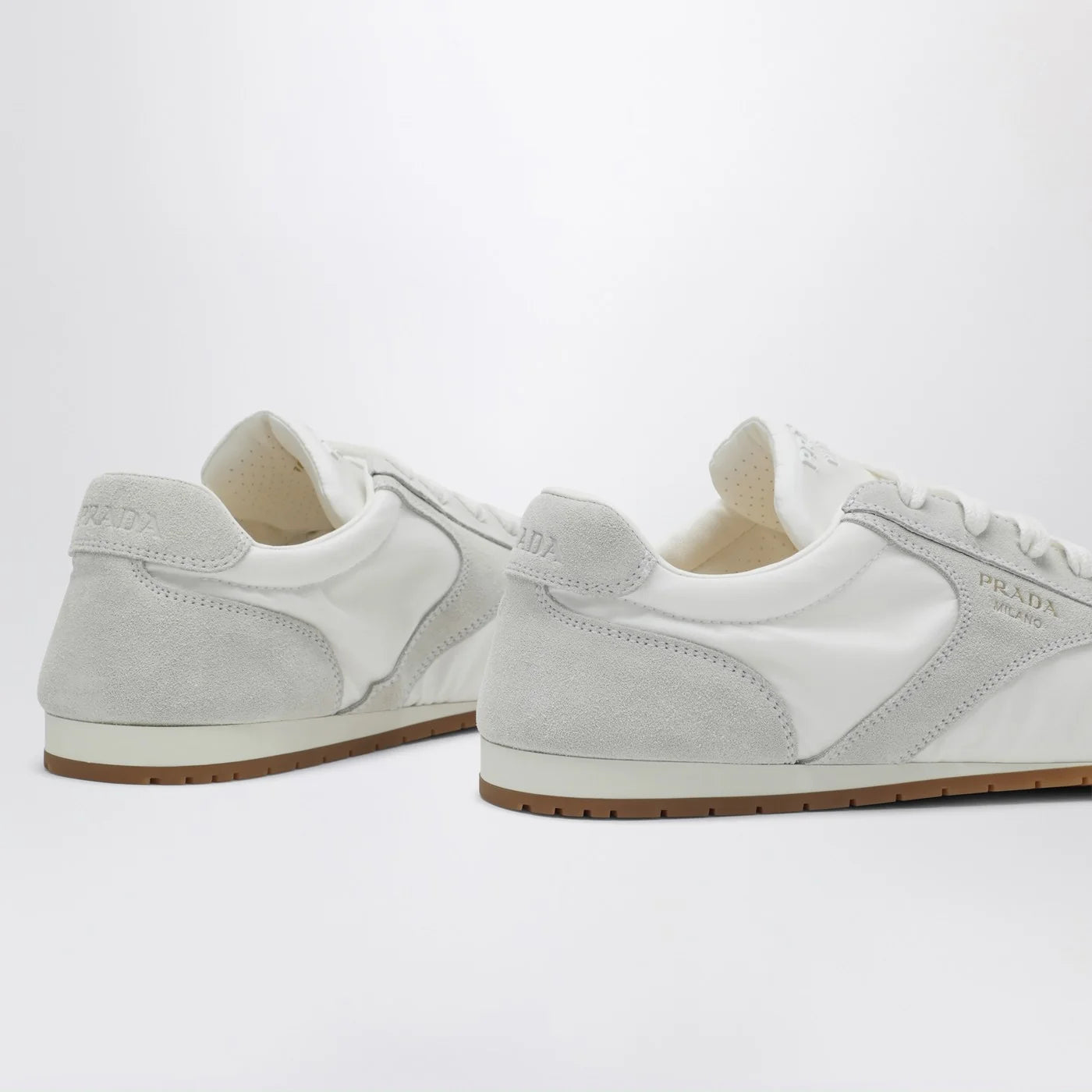 Prada Suede Inserts Sneaker (120)