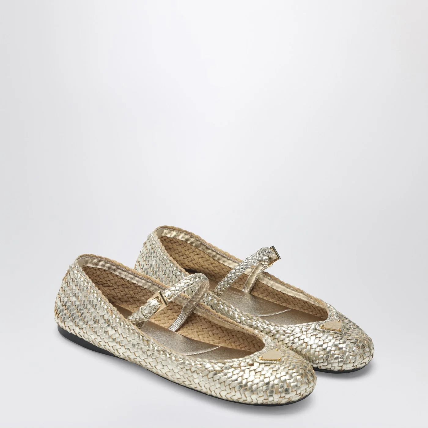 Prada Woven Ballet Flat (120)