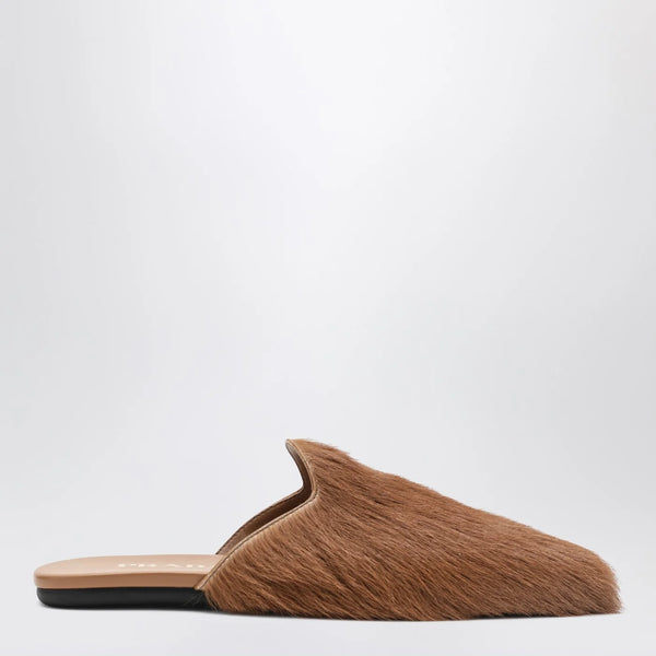 Prada Sandy Hairy-Effect Sabot (120)