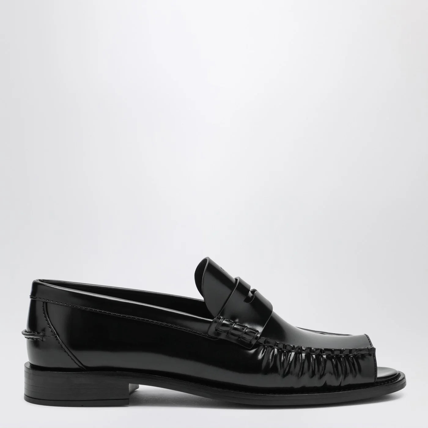 Prada Peep-Toe Loafer (120)