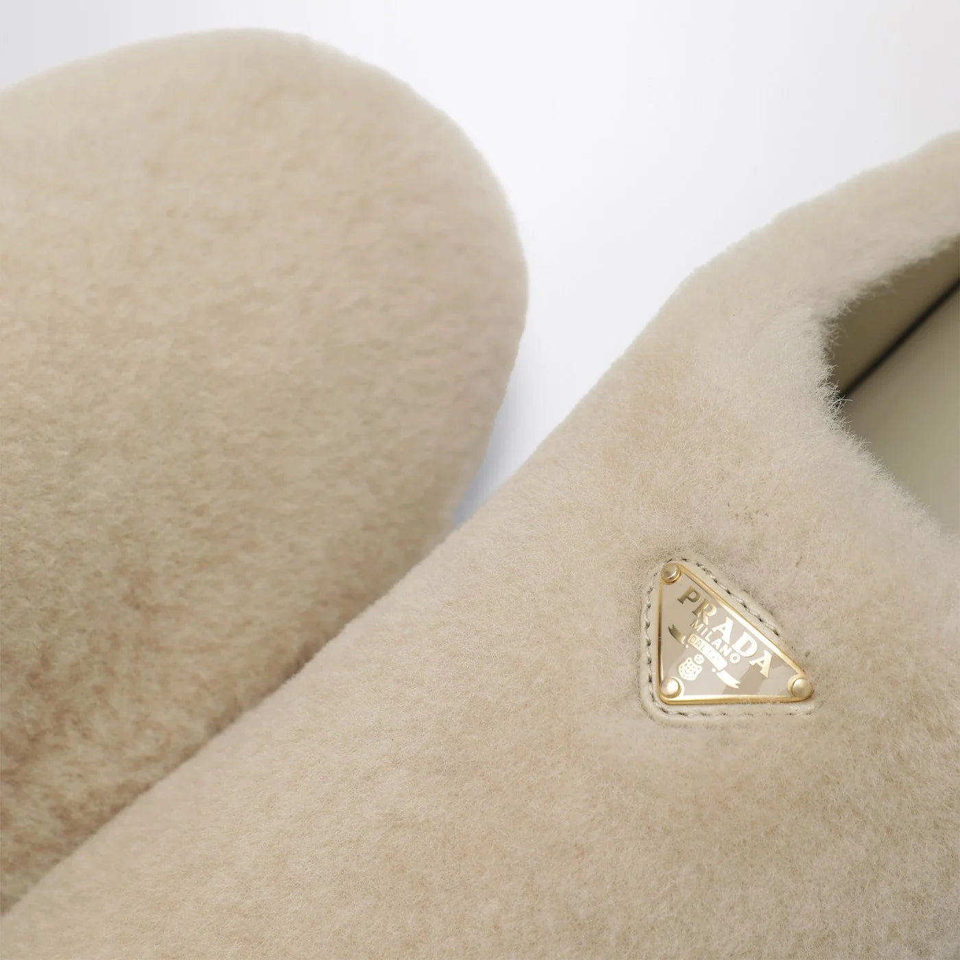Prada Shearling Clogs (120)