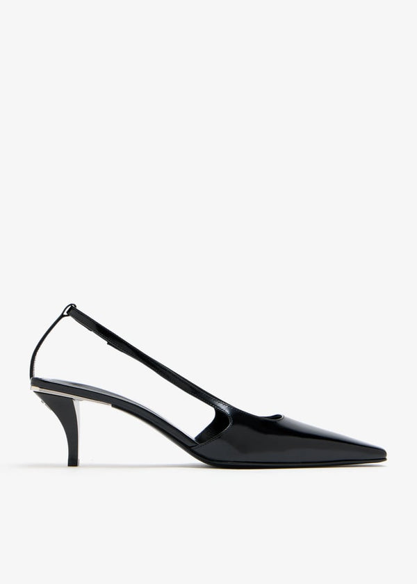 Gucci Crystal G Slingback Pumps