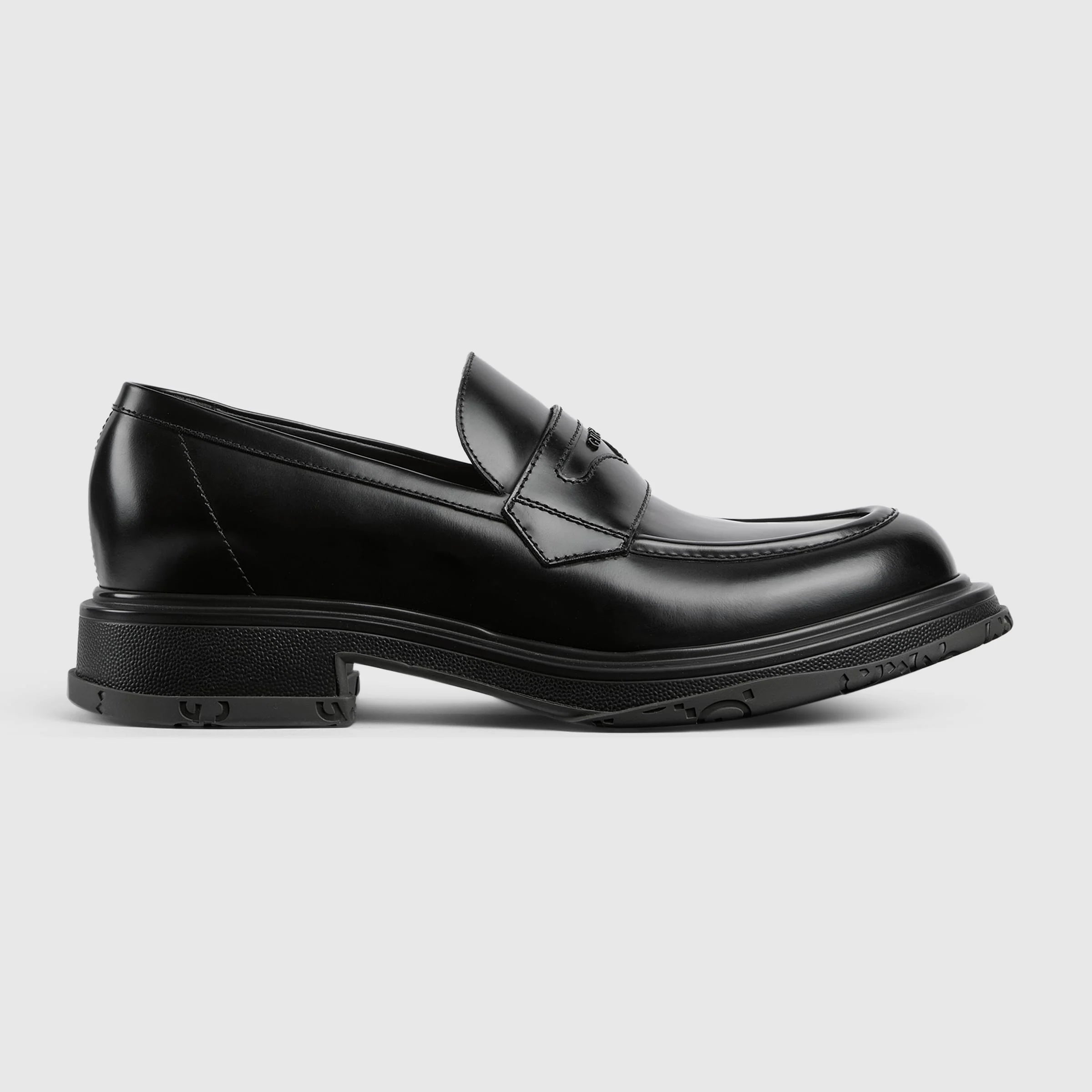 Gucci Tonal Logo Loafers