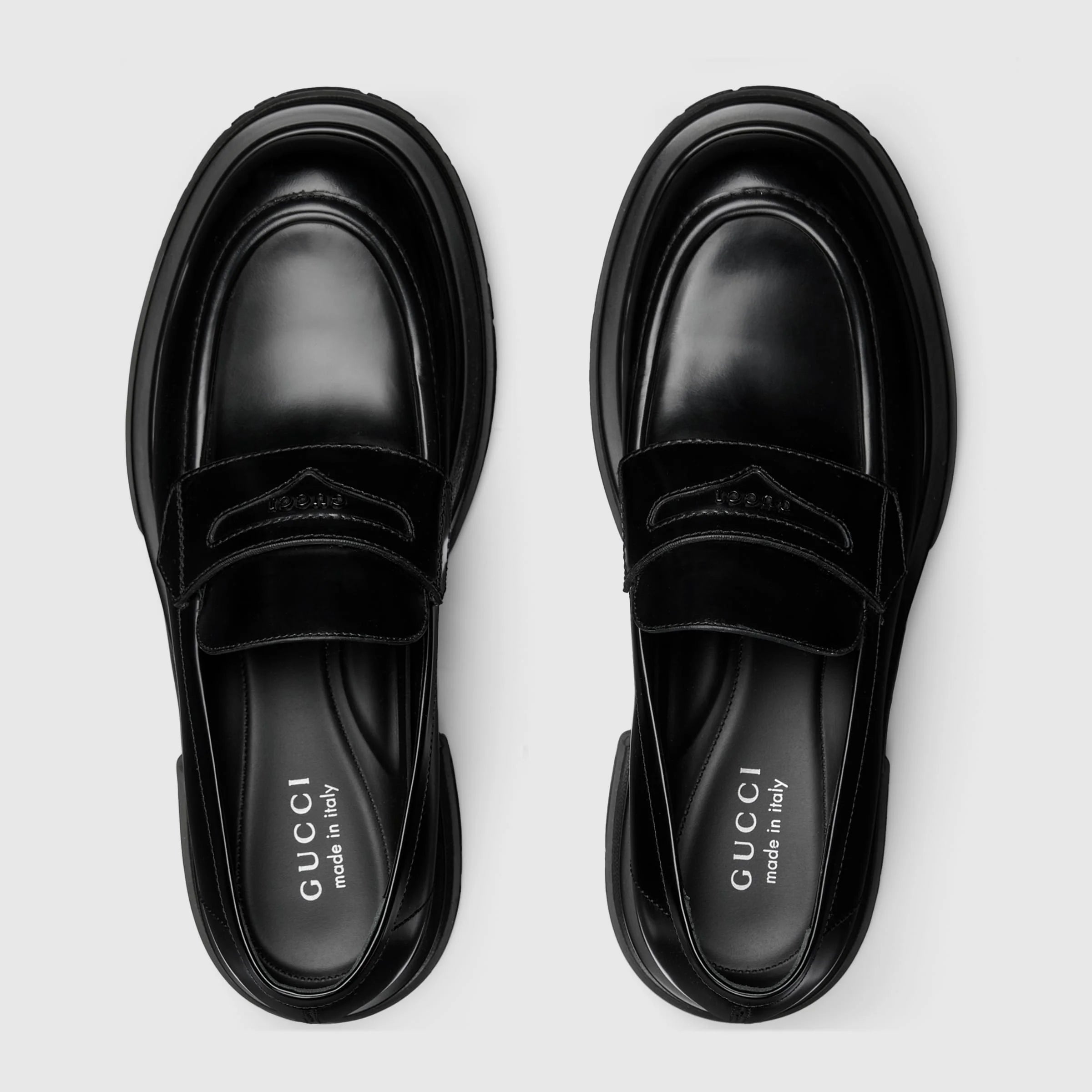 Gucci Tonal Logo Loafers