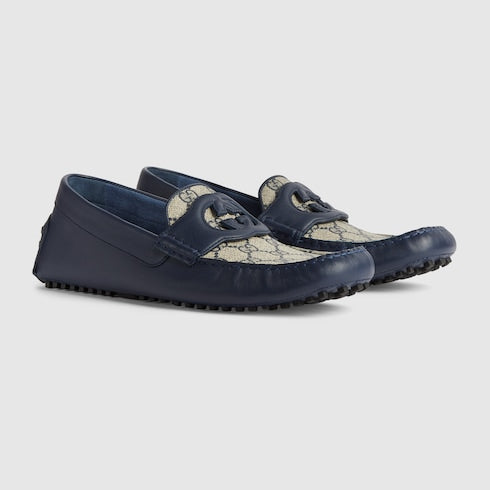 Gucci Interlocking G Leather Drivers