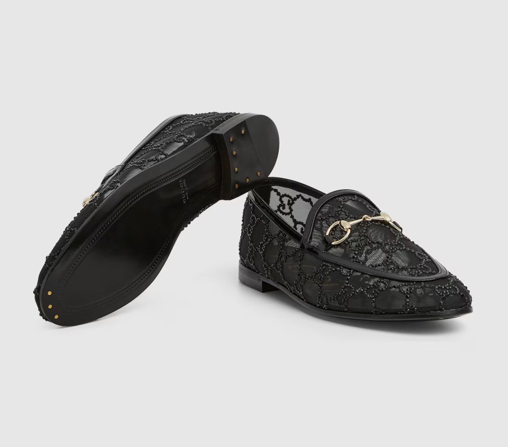 Gucci GG Crystal Jordaan Loafers
