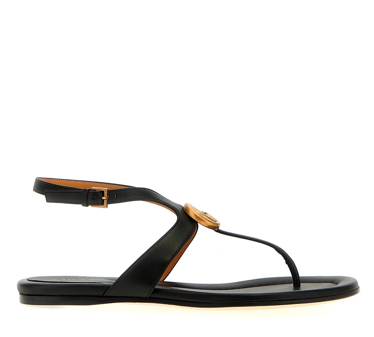 GUCCI WOMEN’S GG THONG LEATHER SANDALS