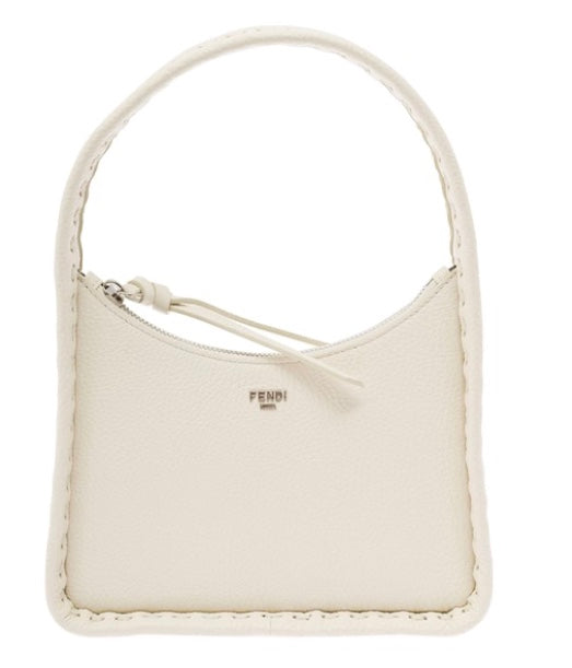 Fendi mini fendessence white hobo handbag
