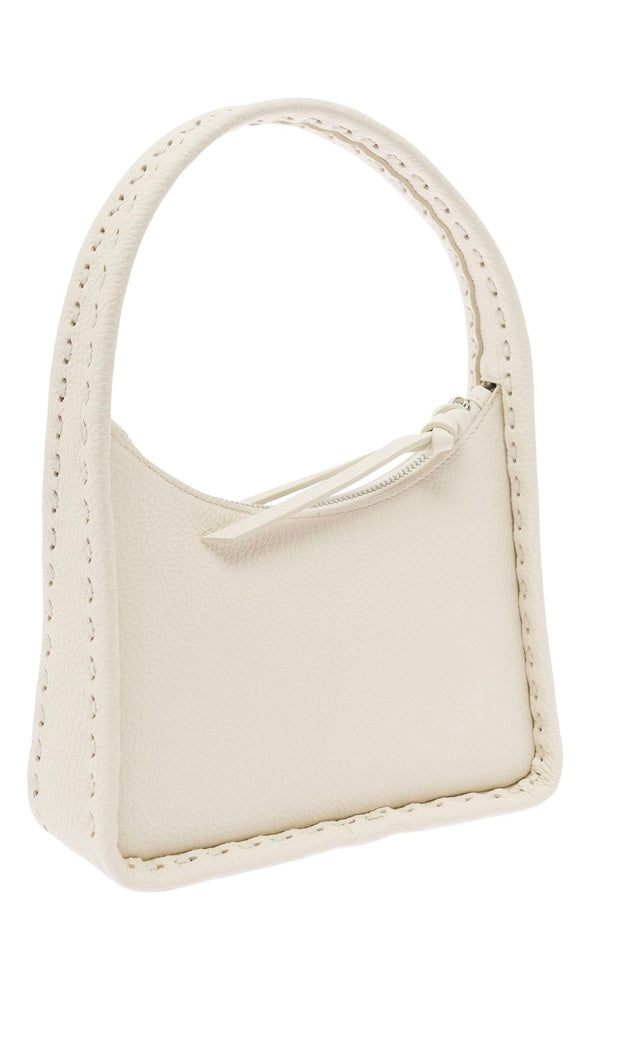 Fendi mini fendessence white hobo handbag