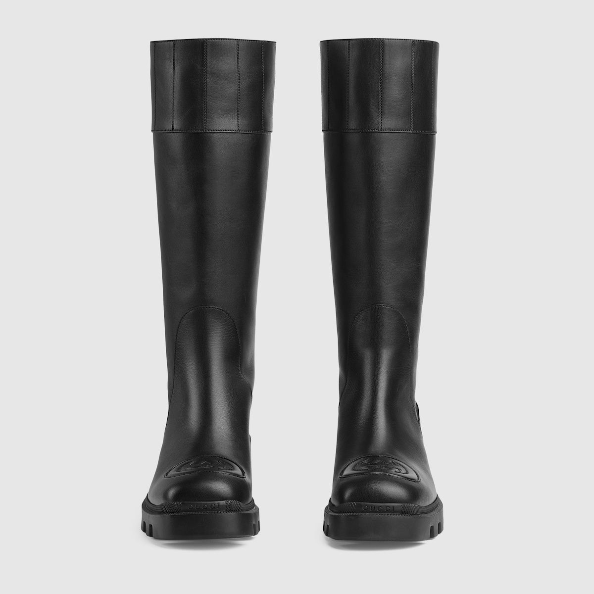 Gucci Interlocking G Leather Boots