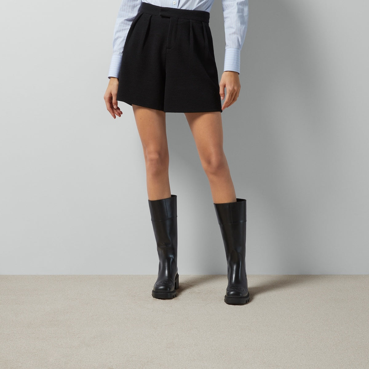 Gucci Interlocking G Leather Boots