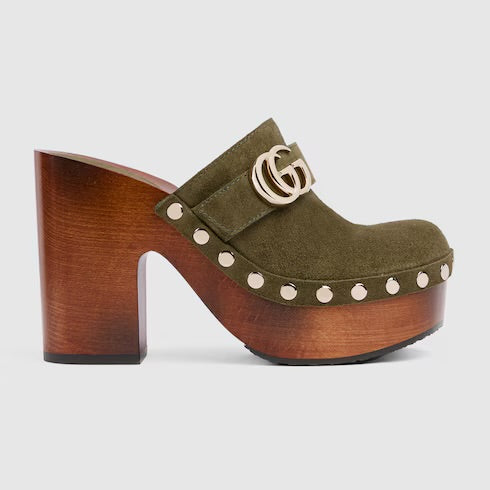 Gucci Double G Platform Clogs