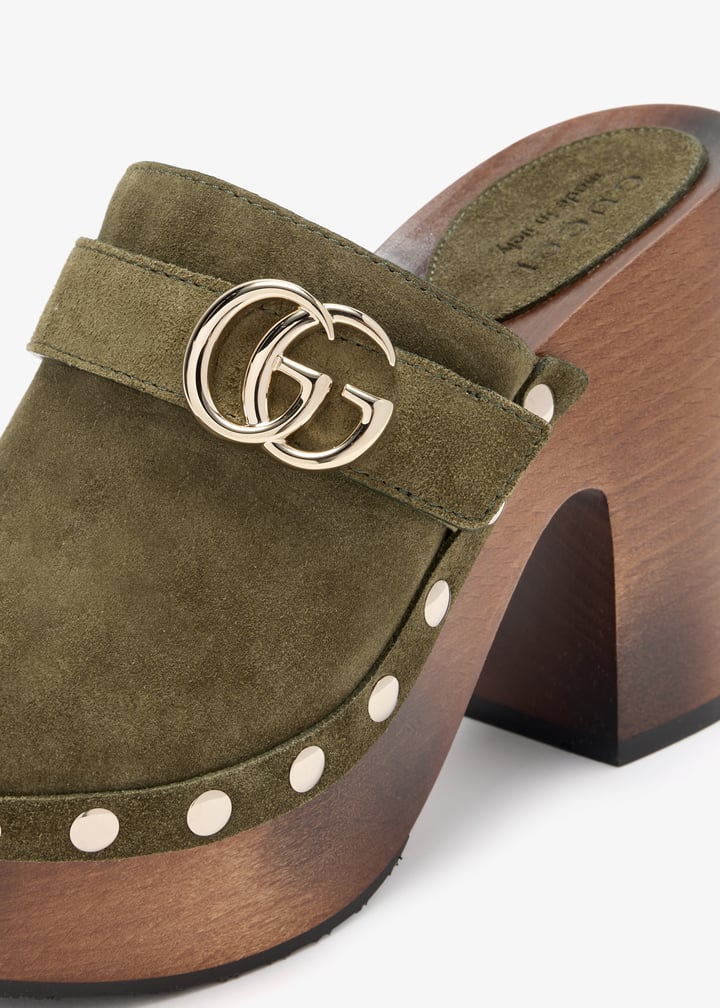 Gucci Double G Platform Clogs
